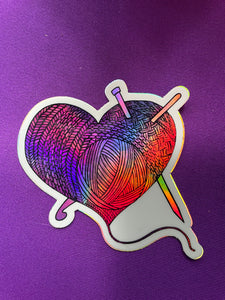PKY - Holographic Heart sticker