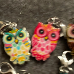 Owl Enamel Stitch Markers